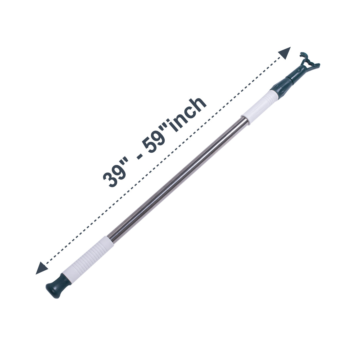 Berissa No Drill Honeycomb Blinds Perfect Fit Frame Sun Shades installation pole measuring 39" to 59".