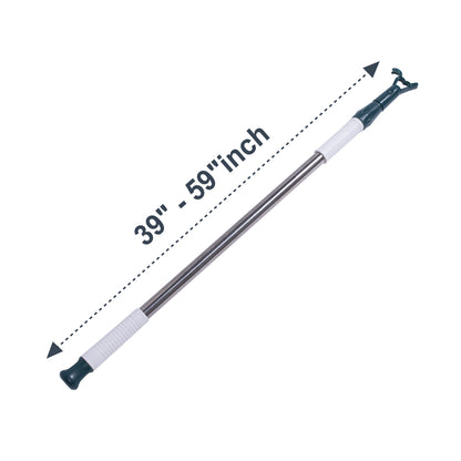Berissa No Drill Honeycomb Blinds Perfect Fit Frame Sun Shades installation pole measuring 39" to 59".