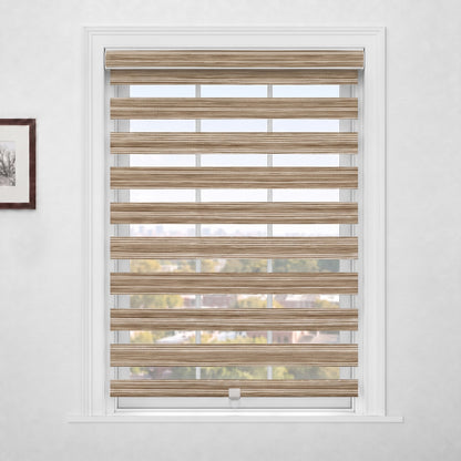 Berissa Custom Size Modern Day and Night Zebra Blinds