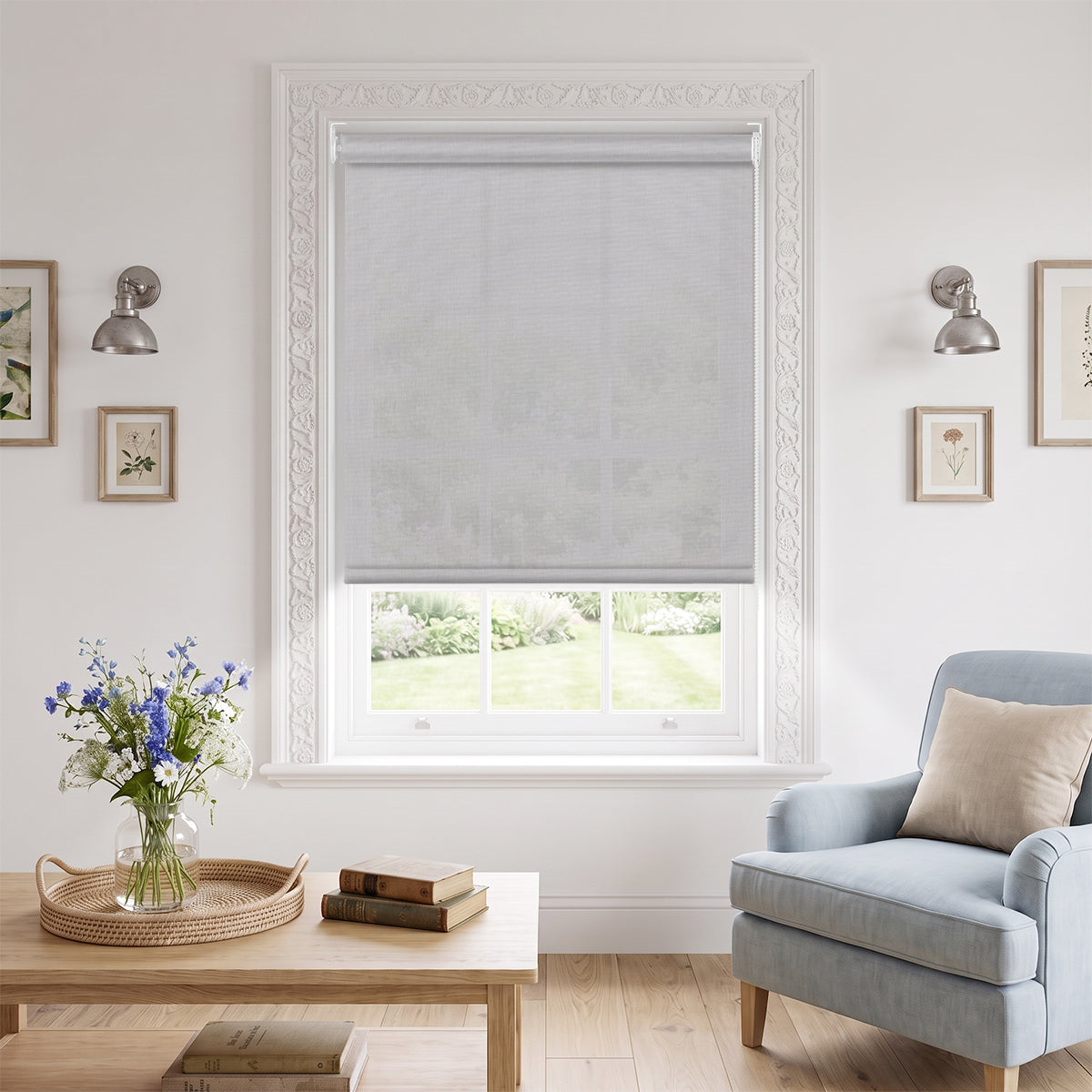 Berissa Semi View Sunscreen Fabric Corded Pull Roller Shades
