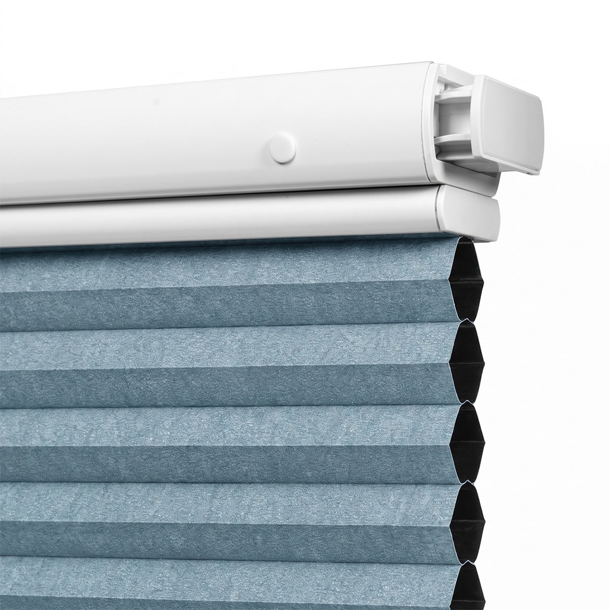 Berissa Motorized No-Drill Top-Down Bottom-Up Blackout Cellular Shade