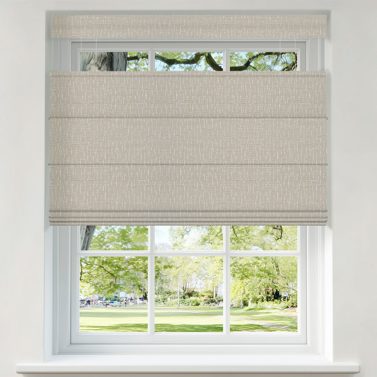 Berissa No Tool No Drill Top Down Bottom Up Roman Shades: Product Showcase Image