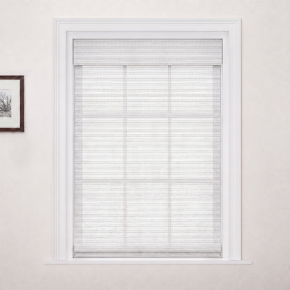 Berissa Cordless Woven Wood Shades Bamboo Roman Shades