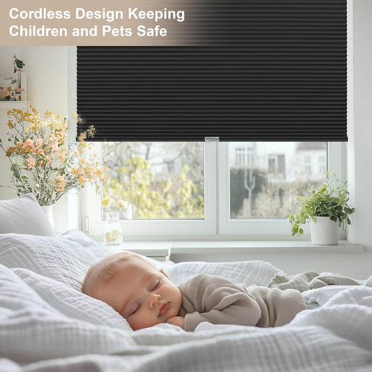 Berissa Pull Down Cellular Shades Children and Pets Safe