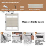 Berissa No Tool No Drill Top Down Bottom Up Roman Shades: Installation & Hardware Diagram