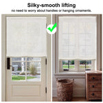 Berissa Soft Creamy Cotton Beige Textured Roman Shades:  Key Selling Points Showcase 2
