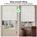 Berissa Soft Creamy Cotton Beige Textured Roman Shades:  Key Selling Points Showcase 2