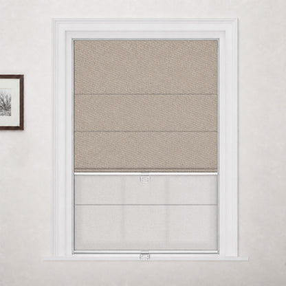 Berissa Day Night Soft Elegant Blackout Custom Color Roman Shades