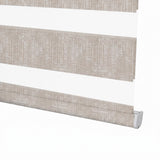 Berissa Custom No Drill Zebra Day Night  Dual Roller Blind