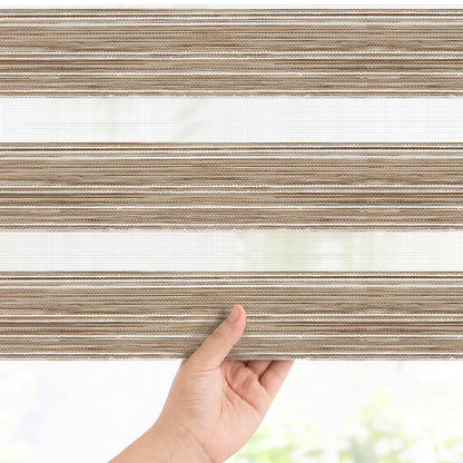 Berissa Custom Size Modern Day and Night Zebra Blinds