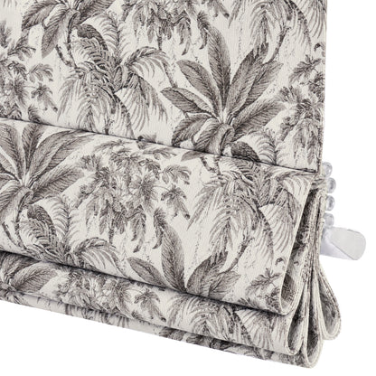 Berissa No-Drill Cordless Blackout Botanical Roman Shade