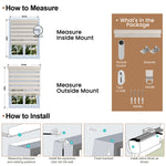 Berissa Custom Size Modern Day and Night Zebra Blinds: Installation & Hardware Diagram