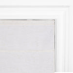 Berissa No Tool Oatmeal Linen Textured Roman Shades: Headrail Detail 2