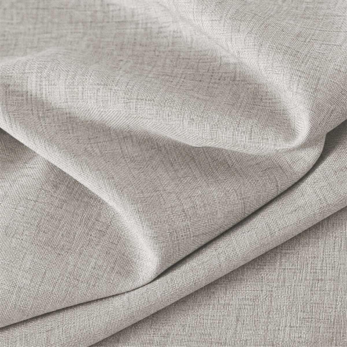 Berissa Charcoal Linen No Tool No Drill TDBU Roman Shades fabric close-up showing texture and elegance.
