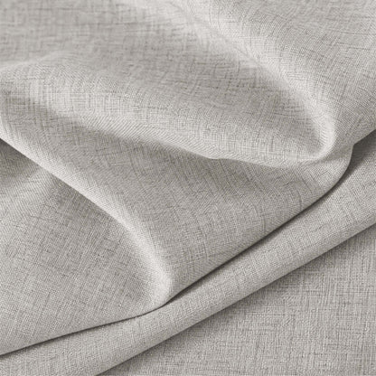 Berissa Charcoal Linen No Tool No Drill TDBU Roman Shades fabric close-up showing texture and elegance.