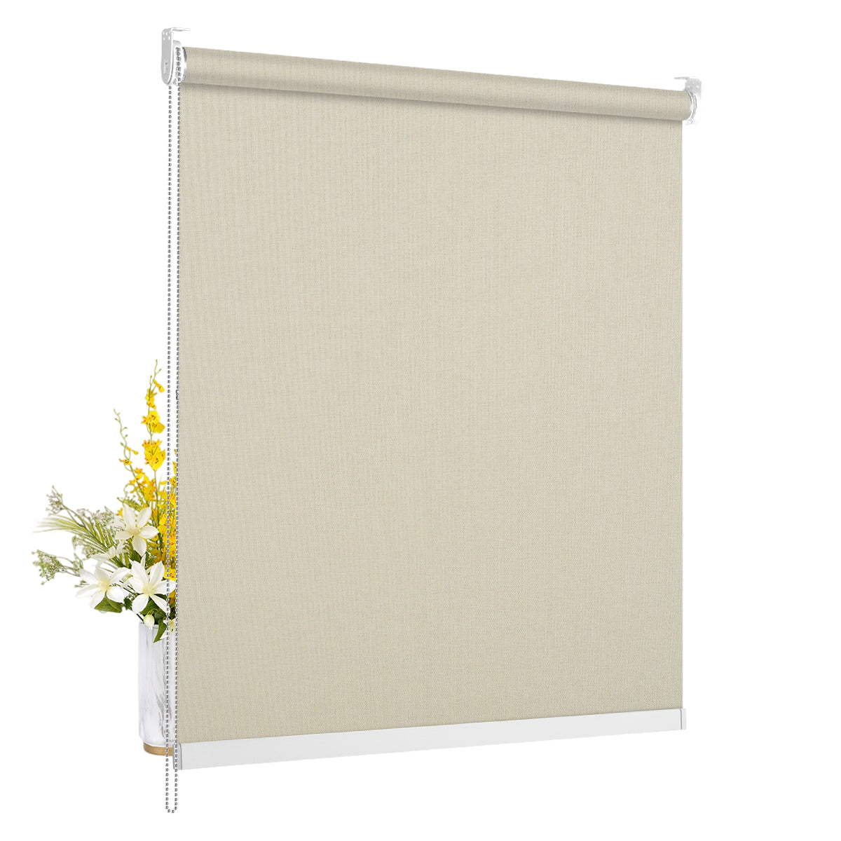 Double Sided Linen Blackout-Beige