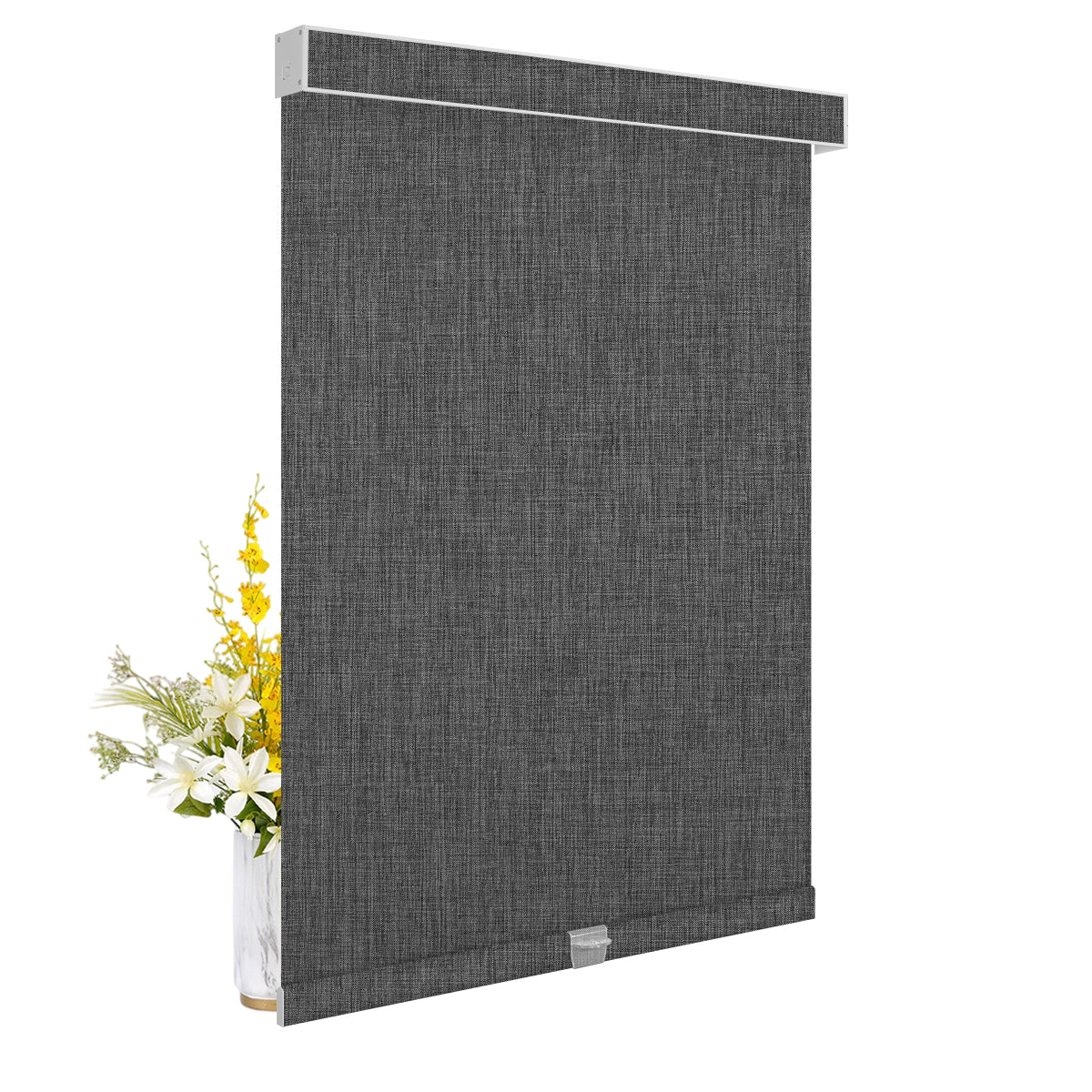 Double Sided Linen Blackout-Black