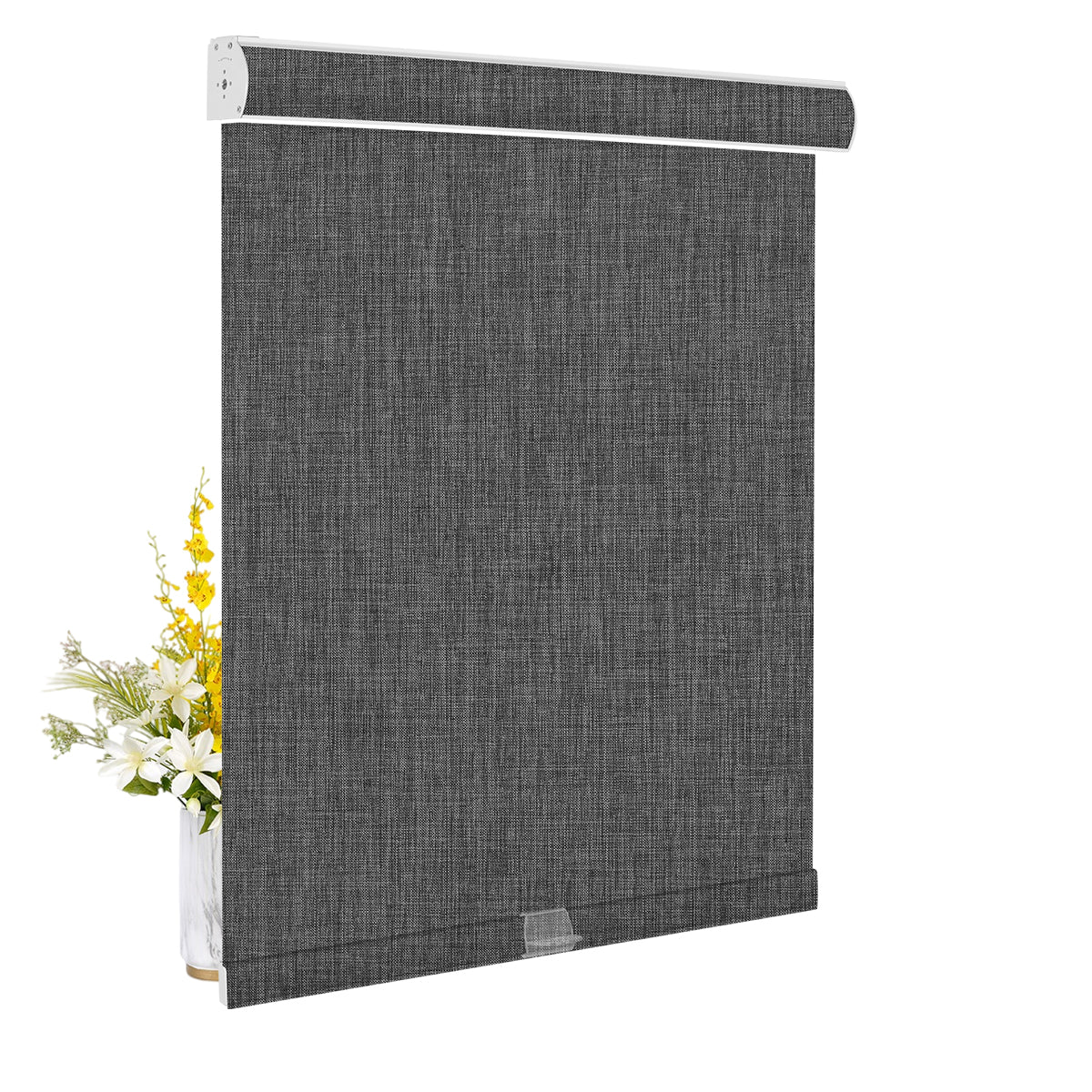 Double Sided Linen Blackout-Black
