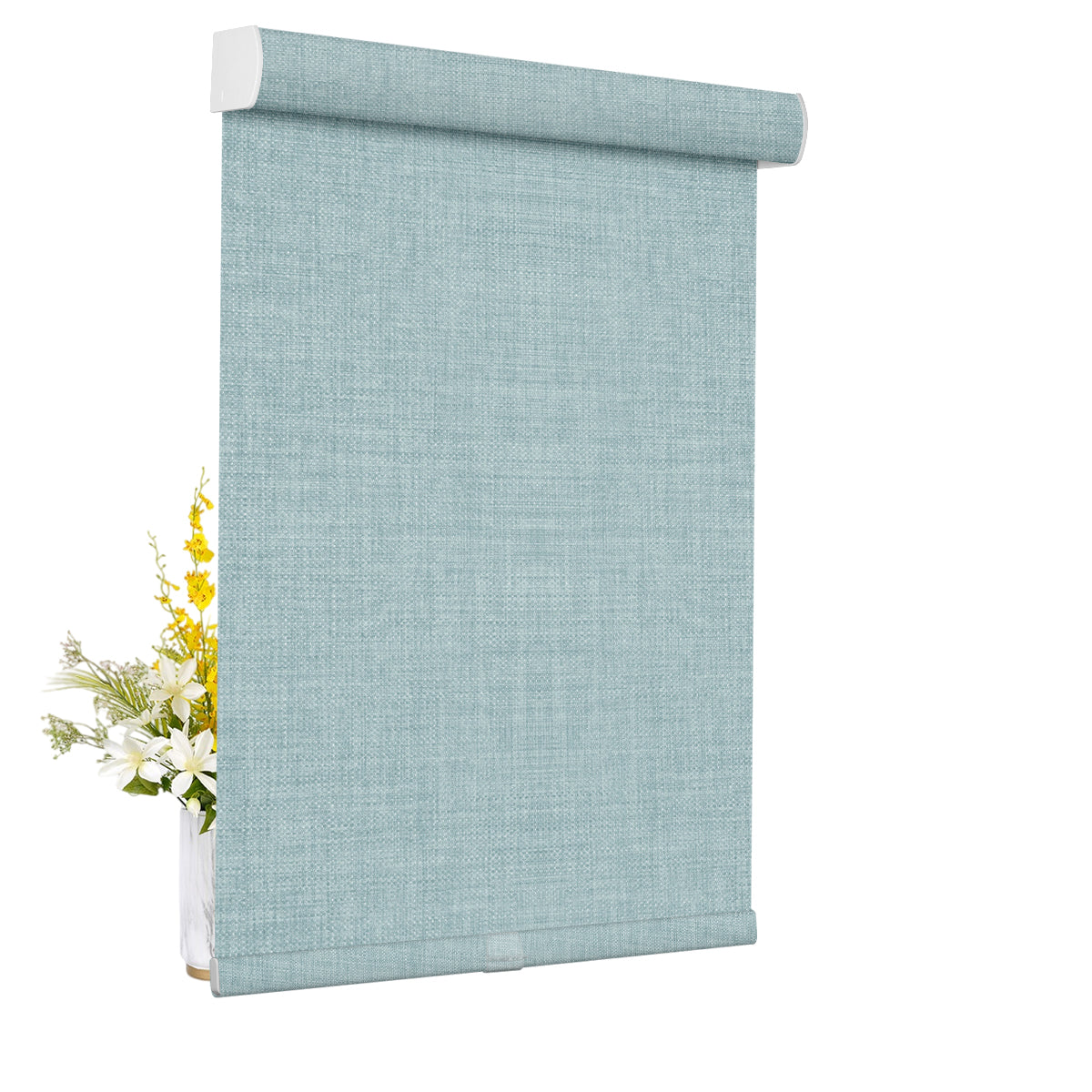 Imitation Linen Blackout-Blue Gray
