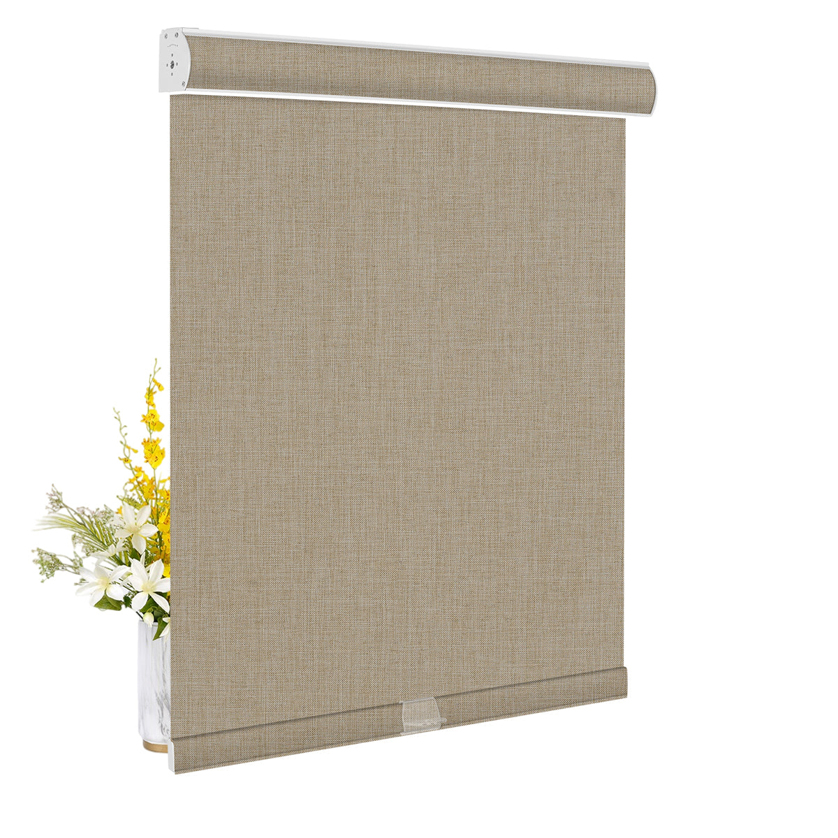 Double Sided Linen Blackout-Brown