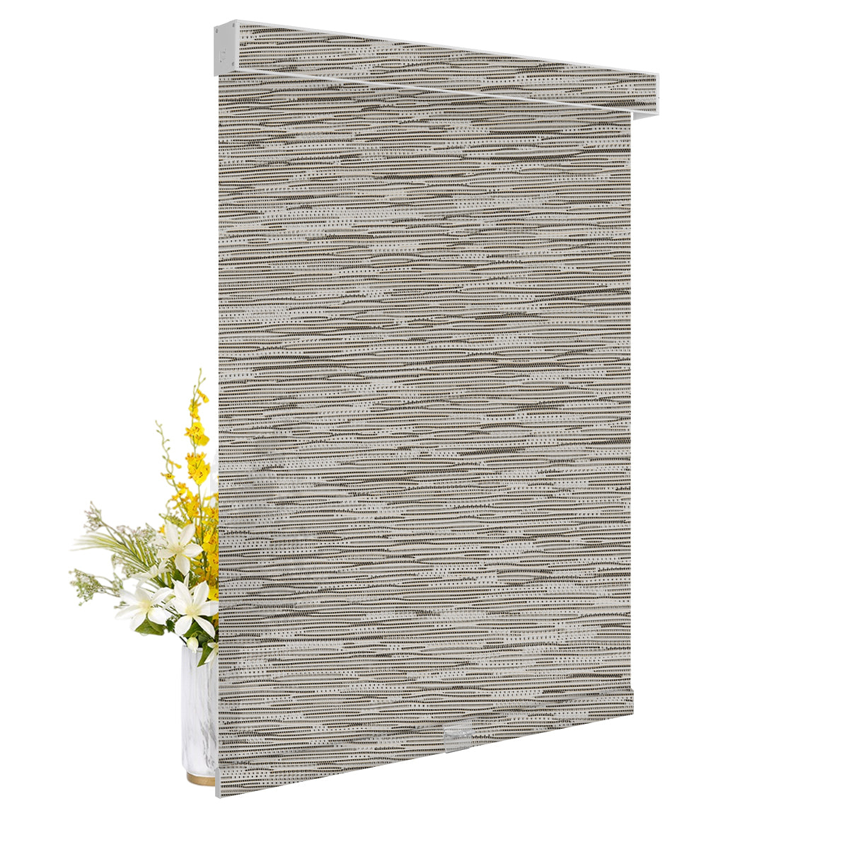 Light Filtering Jacquard- Brown