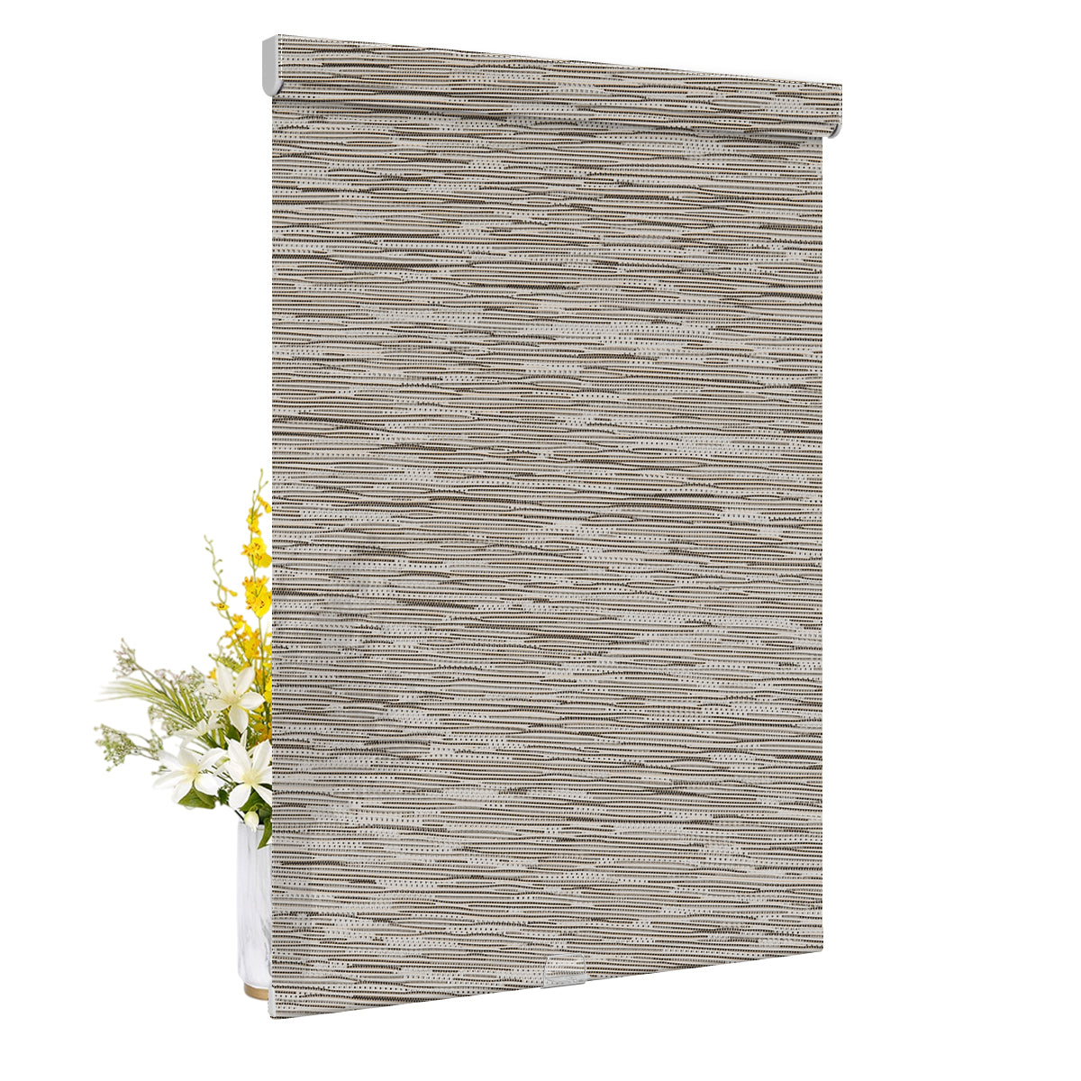 Light Filtering Jacquard-Brown