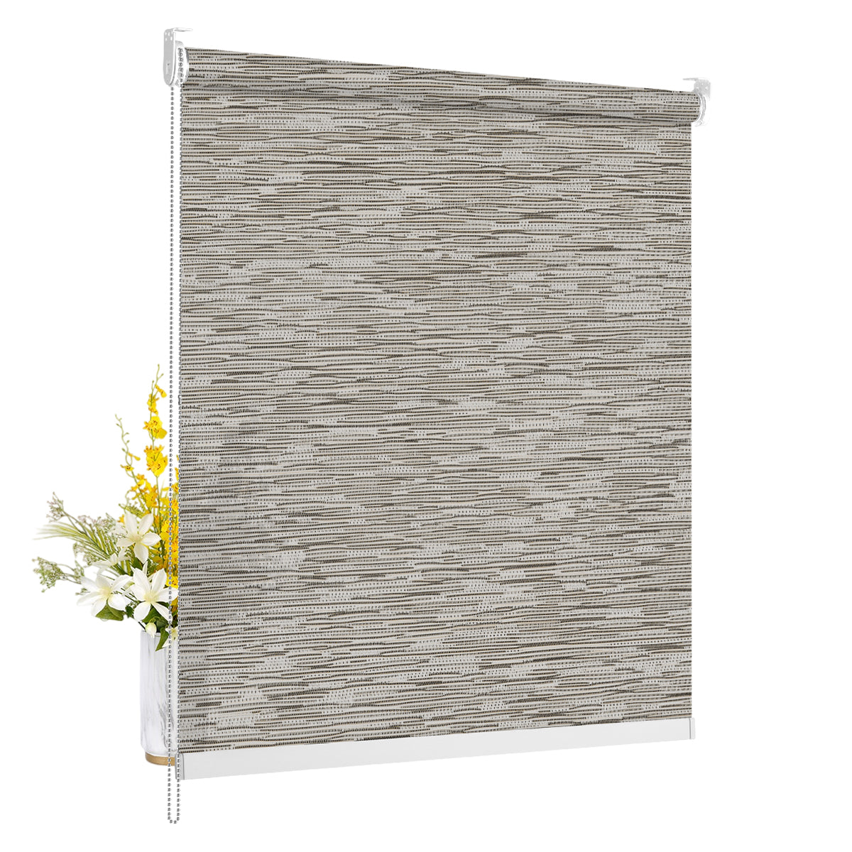 Light Filtering Jacquard- Brown