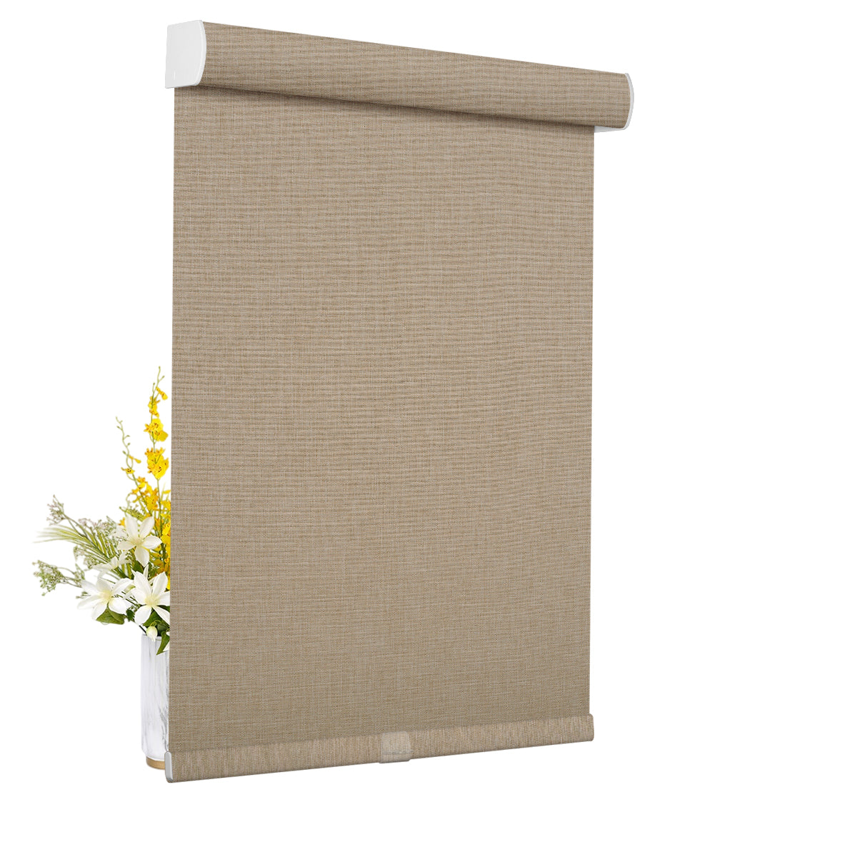 Double Sided Linen Blackout-Brown