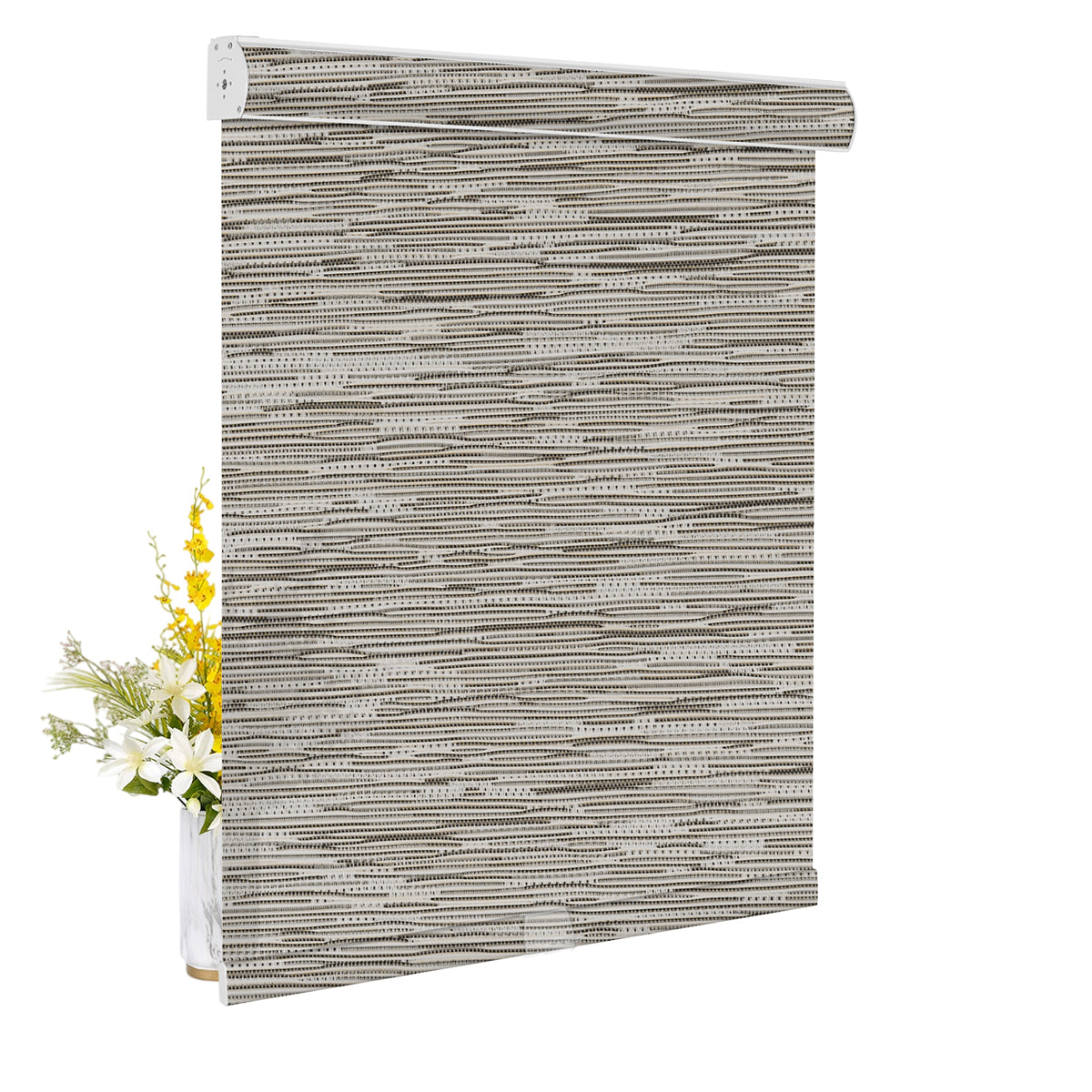 Light Filtering Jacquard- Brown