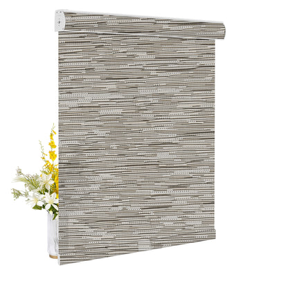 Light Filtering Jacquard- Brown