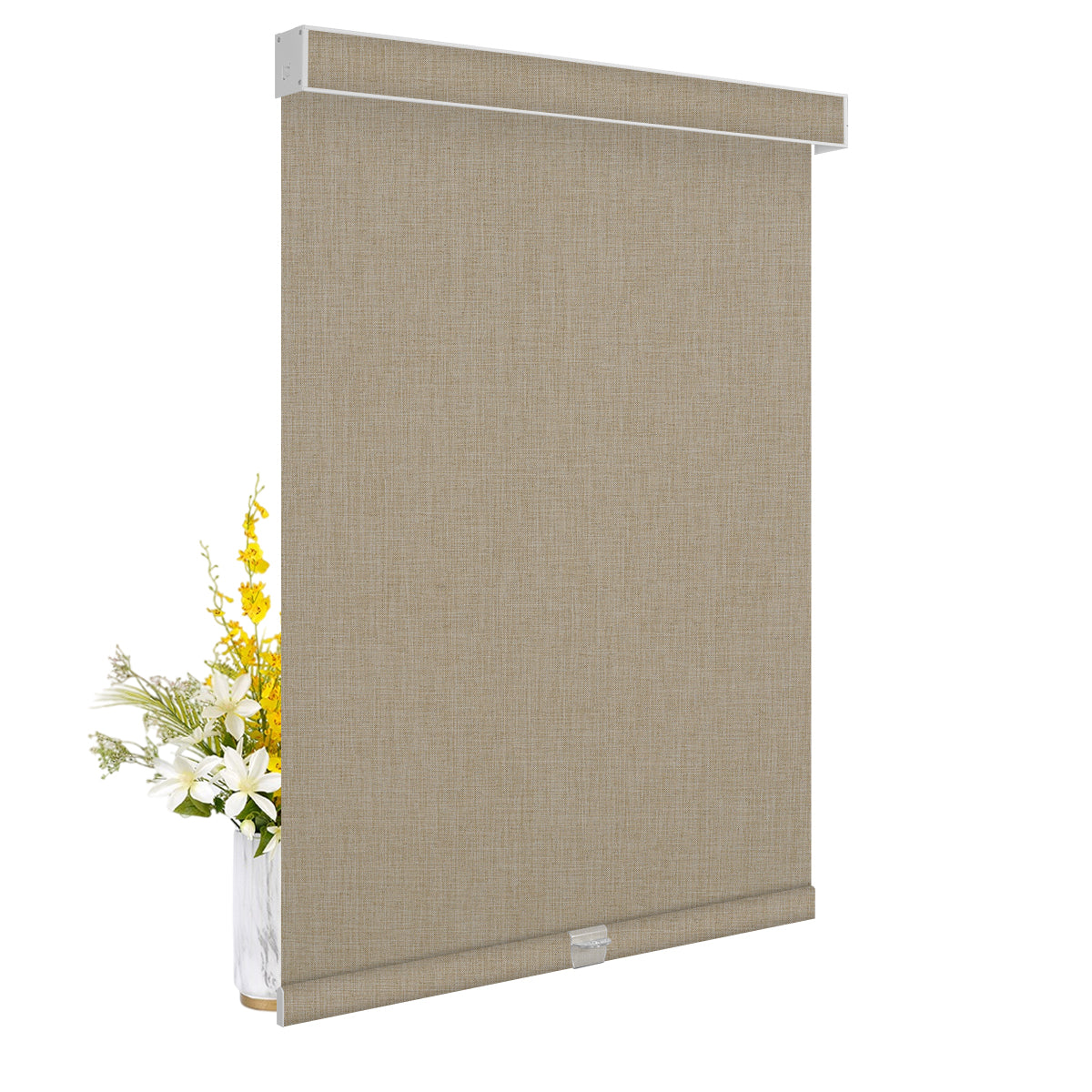 Double Sided Linen Blackout-Brown