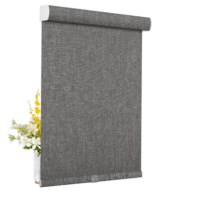 Double Sided Linen Blackout-Dark Gray