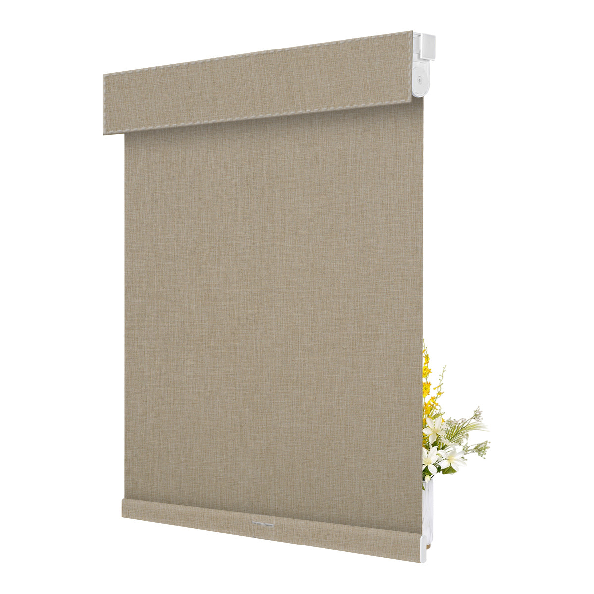 Double Sided Linen Blackout-Brown