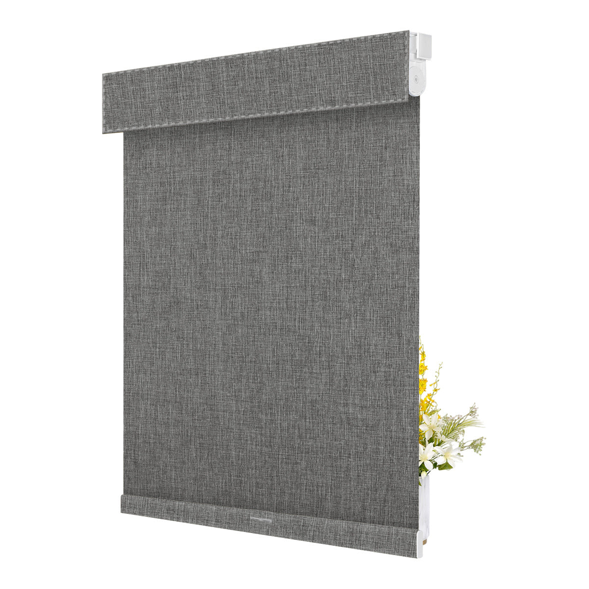 Double Sided Linen Blackout-Dark Gray