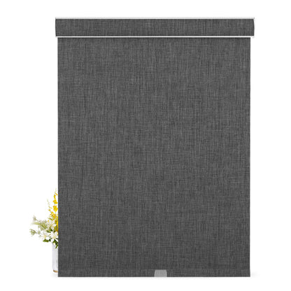 Double Sided Linen Blackout -Black
