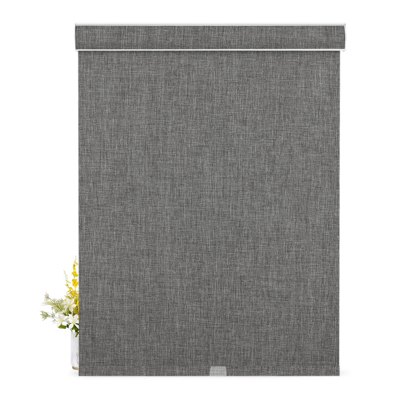Double Sided Linen Blackout -Dark Gray
