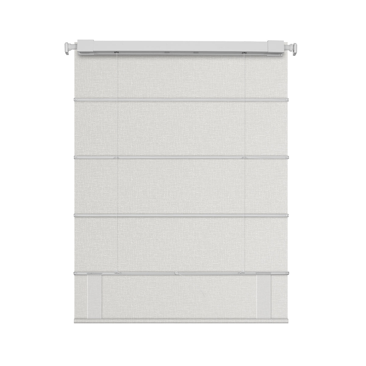 Berissa Timeless Light Filtering Checkered No Drill Roman Shades enhancing home decor with elegant design.