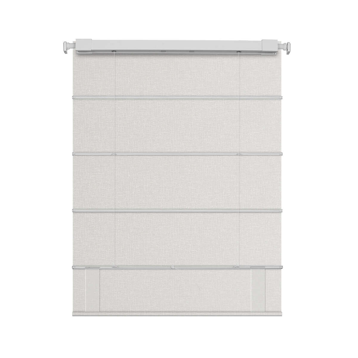 Berissa Timeless Light Filtering Checkered No Drill Roman Shades enhancing home decor with elegant design.