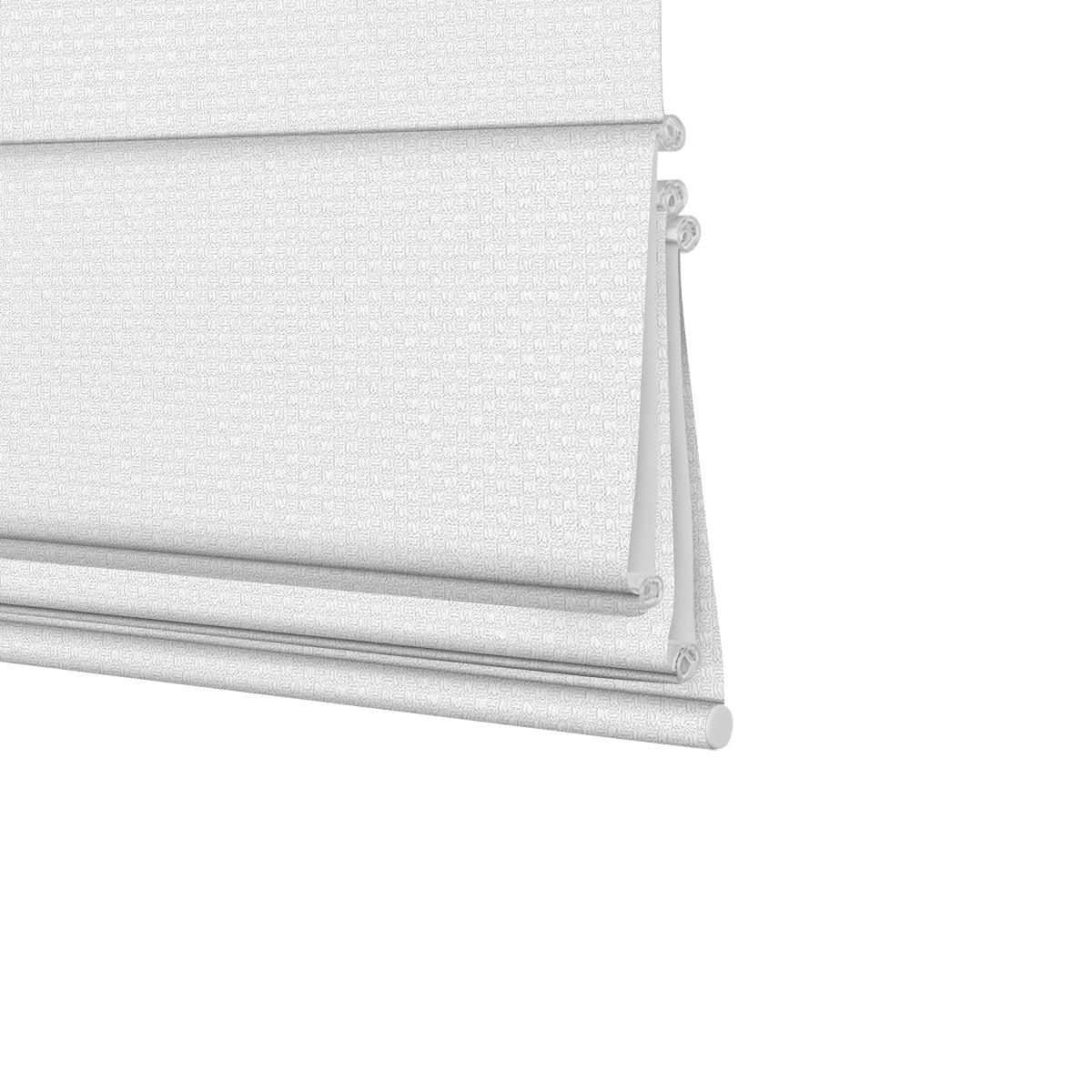 Berissa Custom Textured Blackout No Drill Quick installation Roman Shades showcasing textured fabric and elegant design.