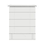 Berissa Custom Textured Blackout No Drill Quick installation Roman Shades in a light color, showcasing smooth fabric design.