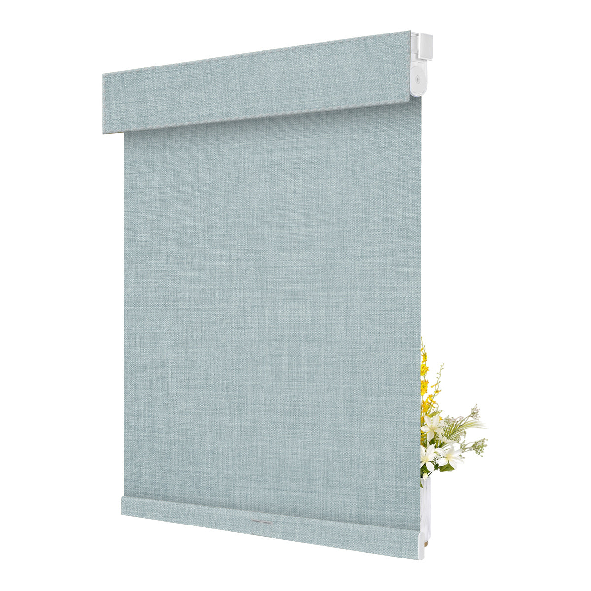Imitation Linen Blackout-Blue Gray