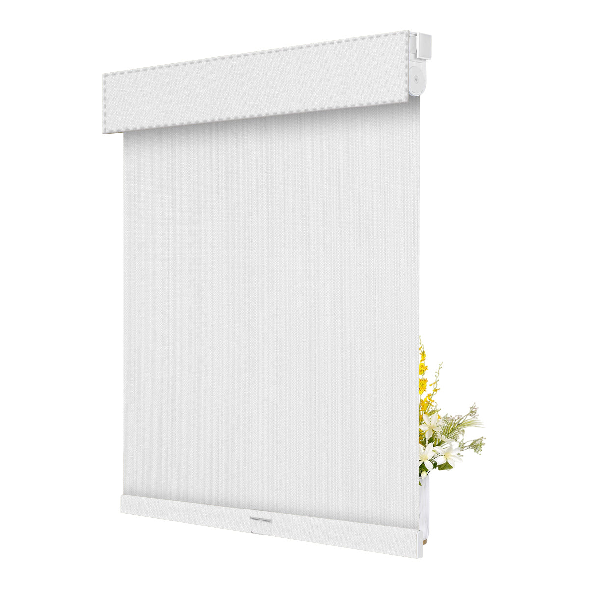 Imitation Linen Blackout-White