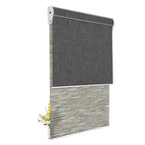 Light Filtering Jacquard Brown+Blackout Black 