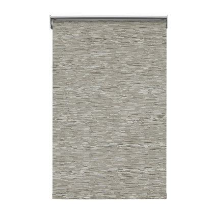 Berissa Full Wrap-around Cassette Valance Roller Shades in a stylish textured design ideal for modern decor.