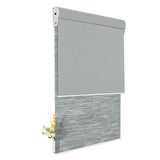 Light Filtering Jacquard Gray +Blackout Gray 