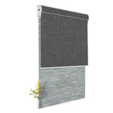 Light Filtering Jacquard Gray +Blackout Black