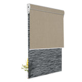 Light Filtering Jacquard Black +Blackout Brown