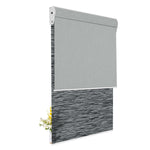Light Filtering Jacquard Black +Blackout Gray