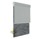 Light Filtering Jacquard Black +Blackout Gray