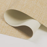 Berissa Double-Sided Crosshatch Linen Blackout Roman Shades: Fabric